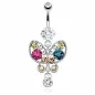 Piercing nombril papillon gemmes