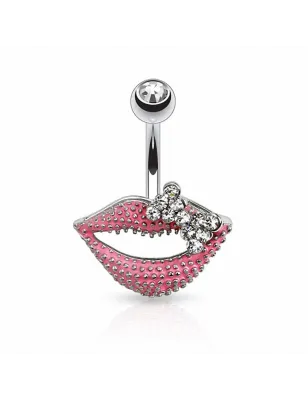 Piercing nombril bouche