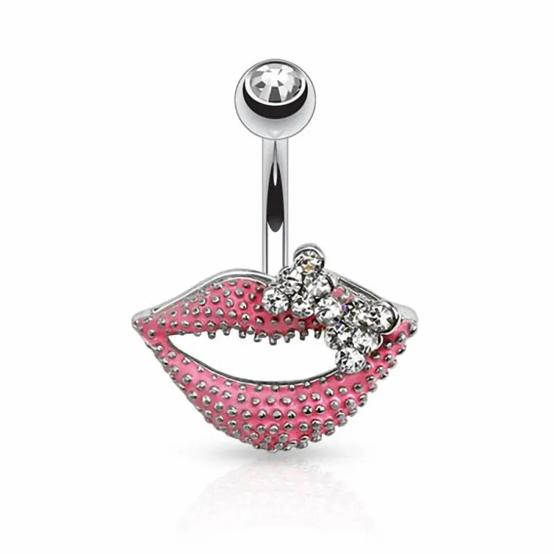 Piercing nombril bouche