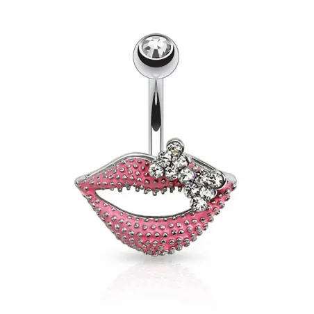 Piercing nombril bouche