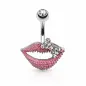 Piercing nombril bouche