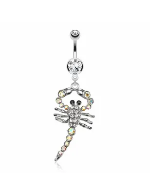 Piercing nombril pendentif scorpion