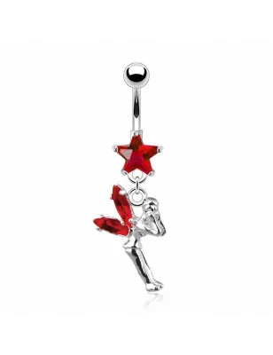 Piercing nombril étoile fée