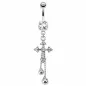 Piercing nombril croix chaines
