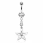 Piercing nombril pendentif étoile