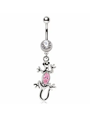 Piercing nombril gecko