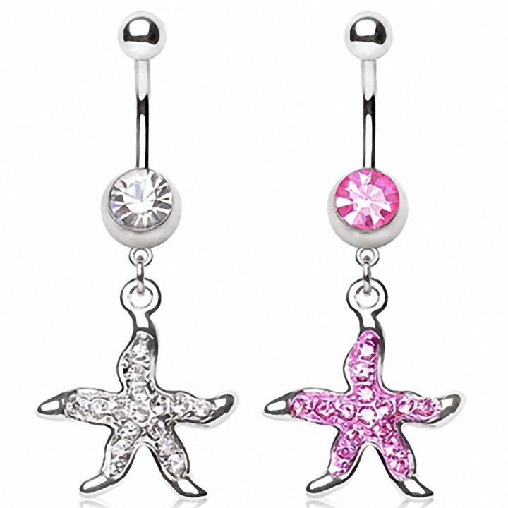 Piercing nombril étoile de mer