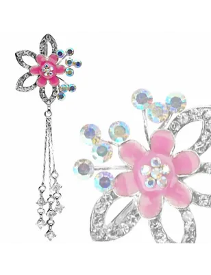 Piercing nombril inversé fleur