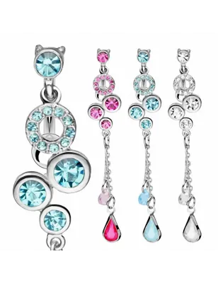 Piercing nombril inversé bulles