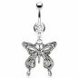 Piercing nombril papillon vintage
