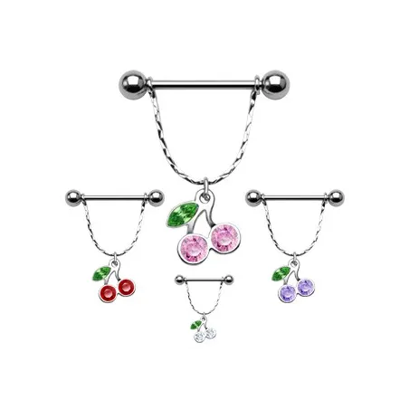 Piercing Téton Cerise - Bijou Piercing Téton