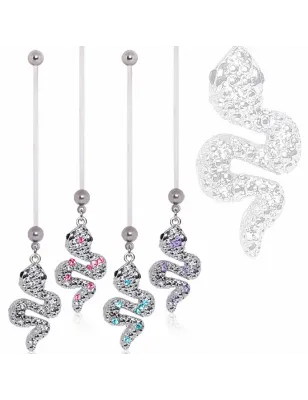 Piercing nombril de grossesse Serpent