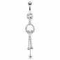 Piercing nombril anneau de gemmes