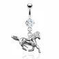 Piercing nombril pendentif cheval