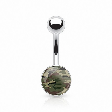 Piercing nombril camouflage