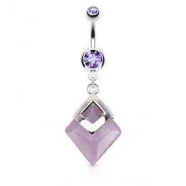 Piercing nombril pierre Améthyste