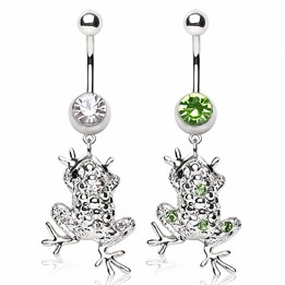 Piercing nombril grenouille arboricole