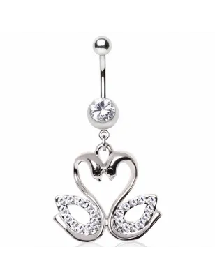 Piercing nombril cygnes