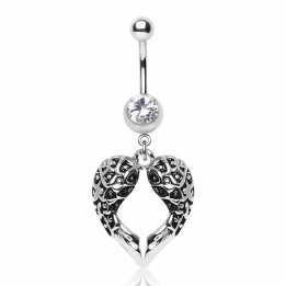 Piercing nombril paire ailes d'ange