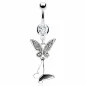 Piercing nombril double papillons