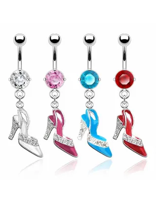 Piercing nombril chaussure à talon