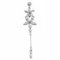 Piercing nombril inversé double fleurs