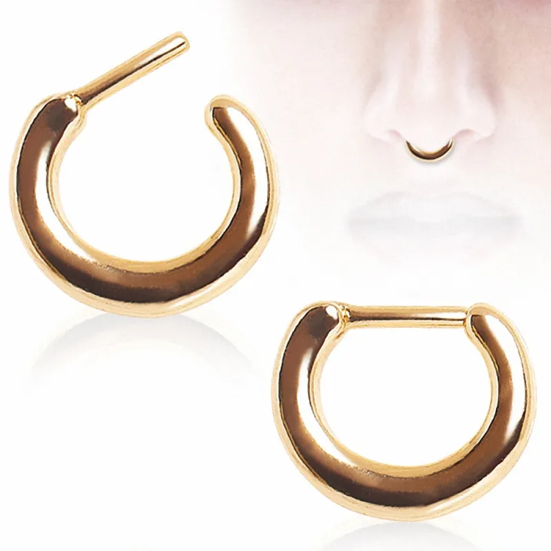 Piercing septum plaqué or