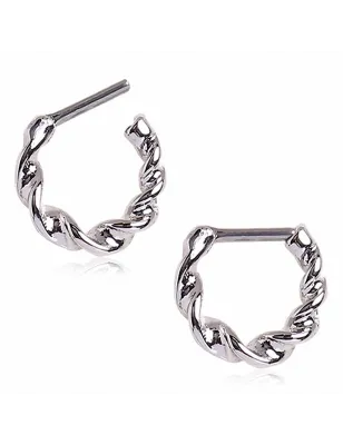 Piercing septum acier twist