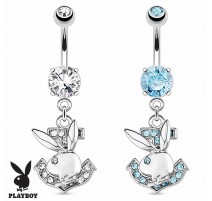 Piercing nombril Playboy ancre marine