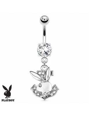 Piercing nombril Playboy ancre marine