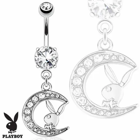 Piercing nombril Playboy lune