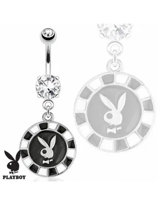 Piercing nombril Playboy jeton poker