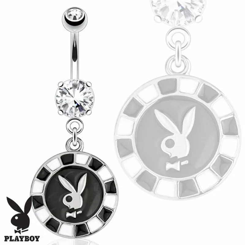 Piercing nombril Playboy jeton poker