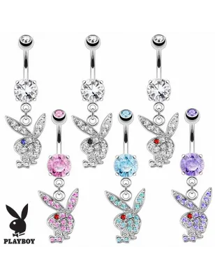 Piercing nombril Playboy pendentif