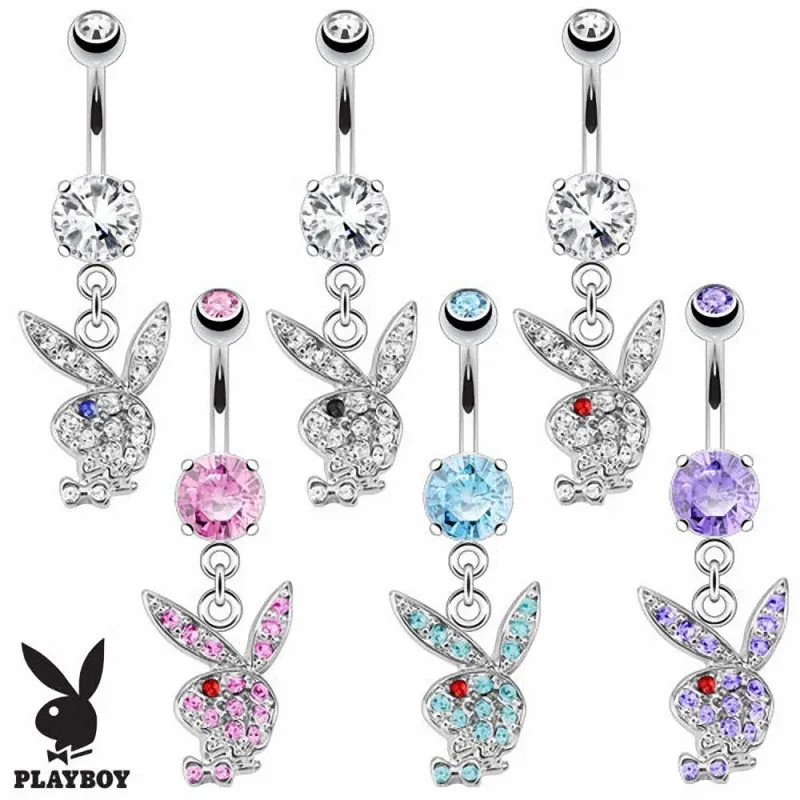 Piercing nombril Playboy pendentif
