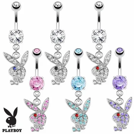 Piercing nombril Playboy pendentif