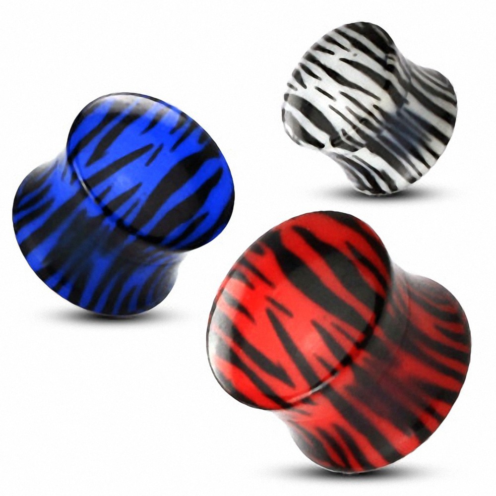 Tiger Striped UV Acrylic Plug - Picture 4 of 4