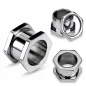 Piercing Tunnel Acier chirurgical Hexagonal 