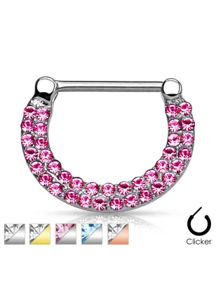 Piercing téton multi crystal