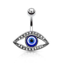 Piercing nombril oeil porte bonheur