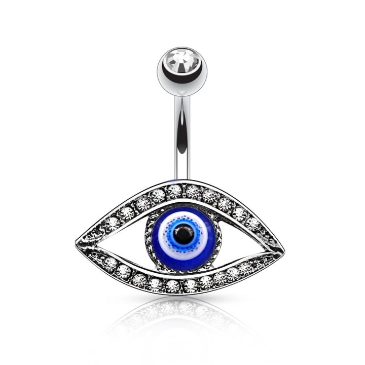 Piercing nombril oeil porte bonheur