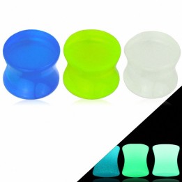 Piercing Plug Oreille Acrylique Glow in The Dark
