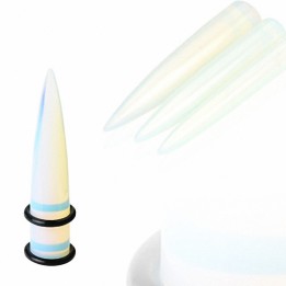 Piercing Ecarteur Pierre semi-précieuse Opalite Argenon