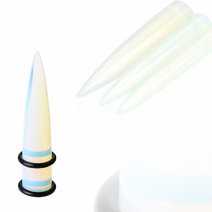 Piercing Ecarteur Pierre semi-précieuse Opalite Argenon