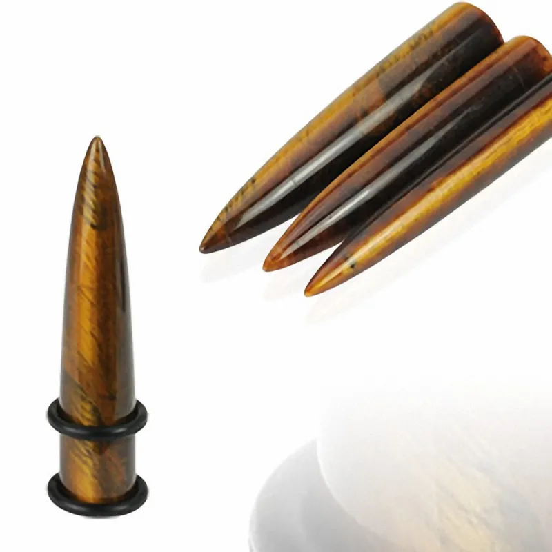 Piercing Ecarteur Pierre semi-précieuse Oeil de Tigre