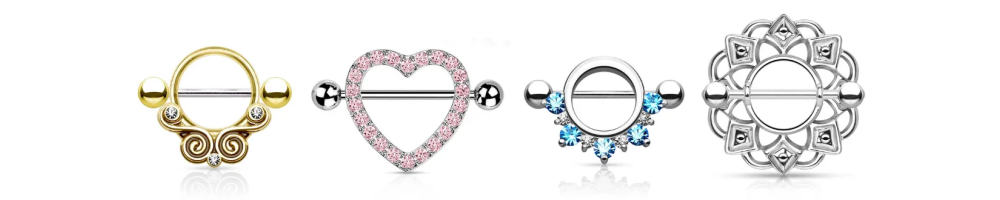 Piercing Téton Bouclier - Achat | Vente de Bijou Bouclier pour Mamelon
