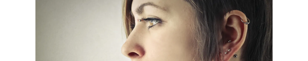 Piercing Cartilage Spirale | Bijoux Hélix, Tragus & Rook en Titane