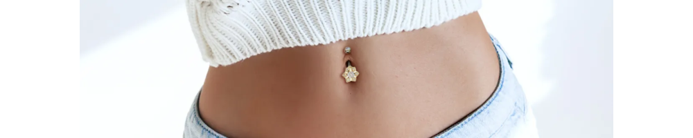 Piercing Nombril Plaqué Or - Achat | Vente Piercing Plaqué Or Nombril